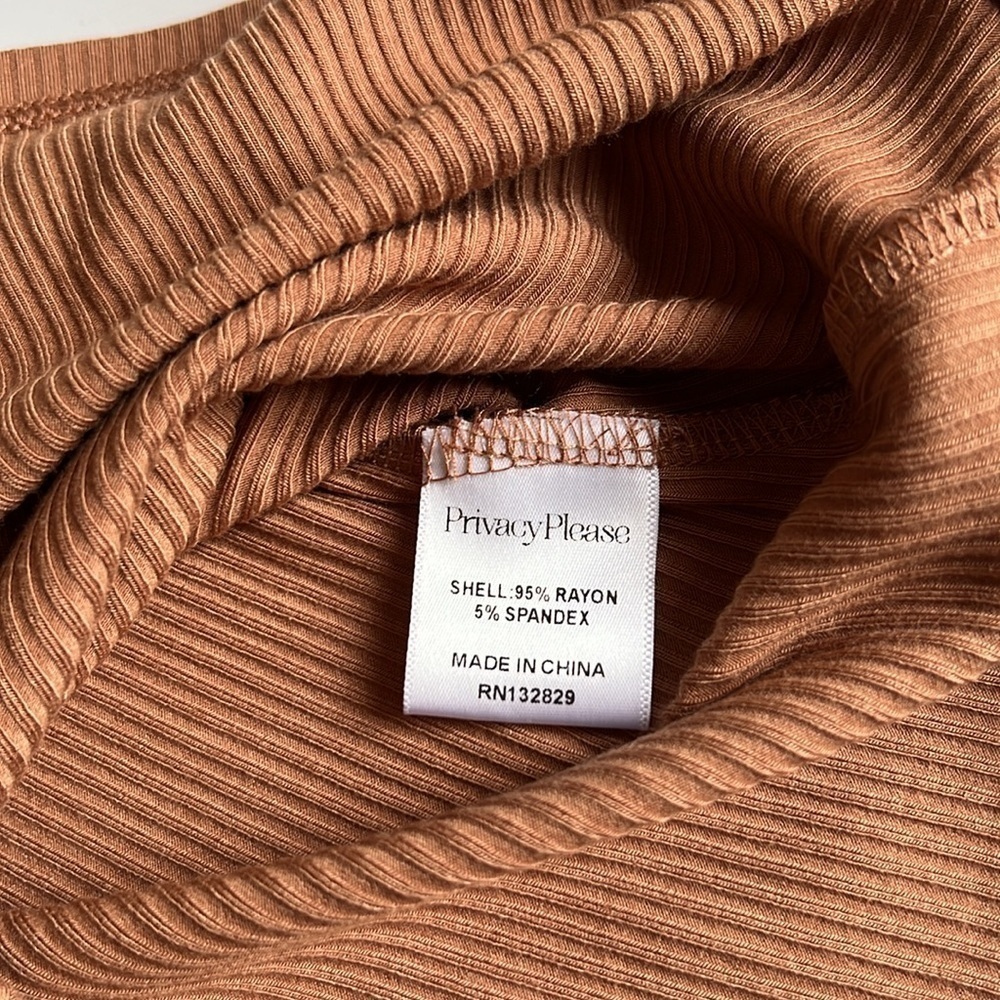Privacy Please Brown Ribbed Tank! NWT! - Picture 6 of 6